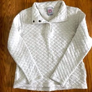 Avalanche gray quilted pullover